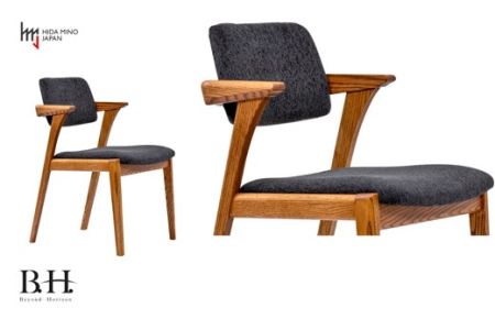 ＼12月31日までこの寄附額／（1月から改定）ダイニングチェア（ショートアーム）オーク材 B.H.