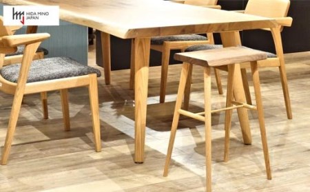 D77-02 ハイスツール/サイドテーブル【オーク+ウォルナット材】JCW73016X ONO+W