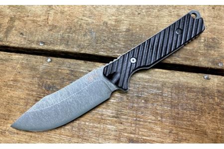 H100-05 ブッシュクラフトナイフ（ブラック・アシッドウォッシュ仕上げ） d1-03