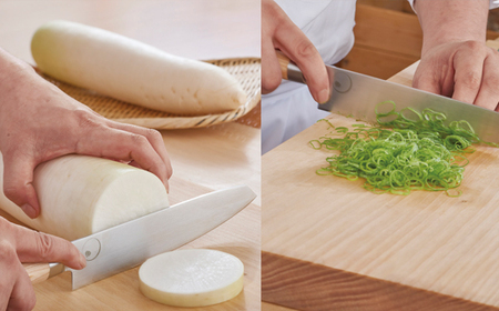 ■ミシュラン料理人　橋本幹造　両刃包丁　七寸 ◇ 貝印 (AB5510)