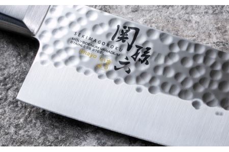 ＜職人の技巧を連想させる追目模様包丁＞■関孫六　いまよう　小三徳１４５ｍｍ◇貝印H12-56