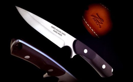ブッシュクラフトナイフ 【インプレス】（牛革製ケース付き） SP140-01