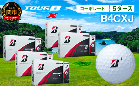 ゴルフボール ブリヂストン TOUR B X コーポレート 5ダース T88-01 ゴルフ ツアービー エックス 贈りもの ギフト 60個 白 純正 2022年モデル