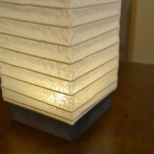 美濃和紙照明 【LEDテーブルライト】 極み落水紙　D17-01