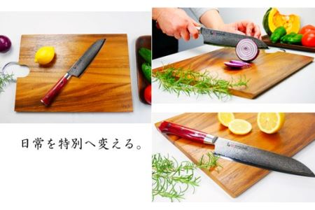 H127-01 三昧 クラシックプロ紅蓮 三徳180mm&三昧タクティカルシザー携帯レザーケース付き 【最長3ヶ月】を目安に発送