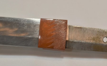 H77-13 【職人技】ハバキ製作（銅一重）【日本刀・刀装具】　　( 濃州堂 )