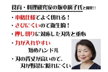 H8-139 子ども用包丁 【左利き】(DI-102) ~台所育児 誕生日プレゼント 進級祝い 入学祝い~