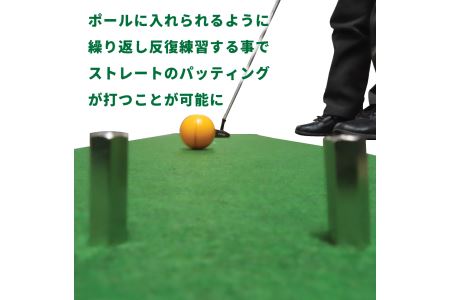 D12-04 ゴルフ パター 真っすぐ打つ練習用マット