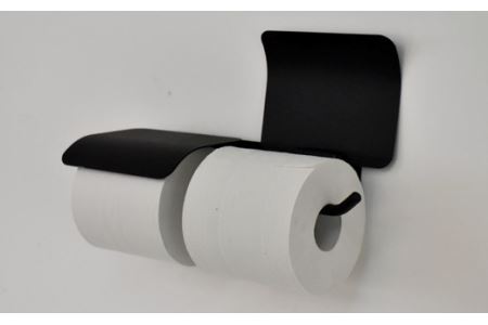 D63-05 アイアン ヨークペーパーホルダーA 2連 (トイレ用鉄製家具)【30営業日】(45日程度)を目安に発送