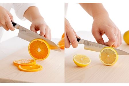 H80-12 虎徹 ヤスキハガネ青紙2号 三徳&ペティ 包丁2本セット(安田刃物)