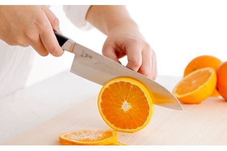 H45-27 虎徹 ヤスキハガネ青紙2号 三徳包丁 180mm（安田刃物）