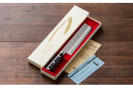 TBS「ララLIFE」で紹介されました(R5.5)　H30-97 関虎徹 V金10号 菜切包丁 165mm【飛騨・美濃すぐれもの認定品】（YG302/安田刃物）