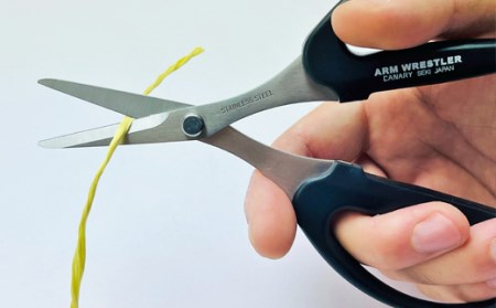 工具箱の必需品 ギザ刃付きアラミド用ハサミ(AW-165HGK)