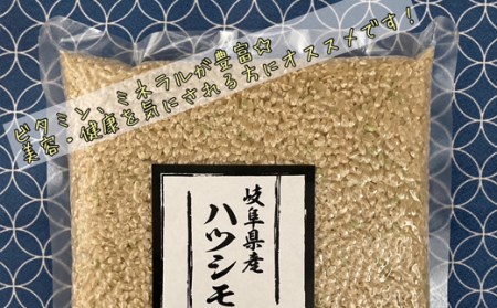 【真空包装】岐阜県関市産ハツシモ米3種類のつき方 食べ比べセット1ｋg×3袋（白米・玄米・ハイガ米） G8-07