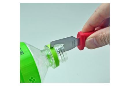 リングとラベルを切りマウス ペットボトル ラベルカッター (RT-200) ペットボトルリサイクル ラベル ゴミ分別 便利 CANARY 長谷川刃物 Kitchen キッチン　 ペットボトル 分別 ハサミ 鋏 関市