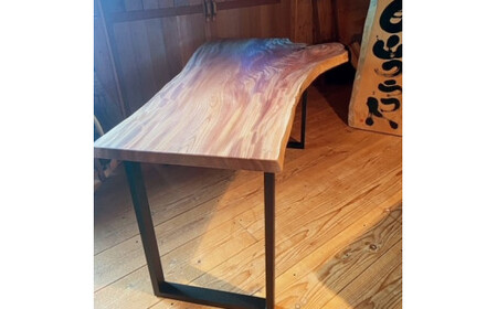 【受注生産】【オーダーメイド】一枚板テーブル アイアン脚仕様 1407-002