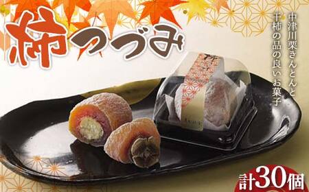 〈御菓子司 恵那福堂〉柿つづみ 30個入(15個×2箱） 栗きんとん 和菓子 お茶菓子 お茶請け お菓子 菓子 食品 F4N-2494