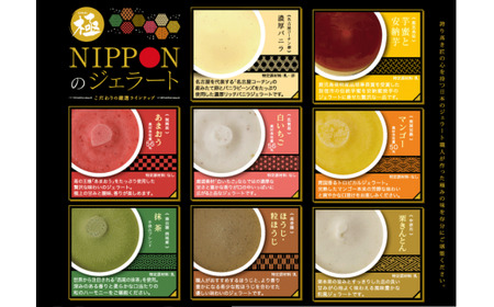 中津川市之瀬 素材の旨みを最大限に活かしたジェラート「極ーきわみー 厳選8種set」 F4N-1831