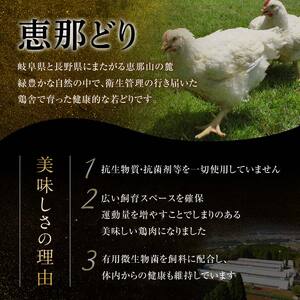 産地直送！恵那どり もも肉＆むね肉6枚セット 小分け 真空パック 大容量 セット 鶏肉 F4N-2427
