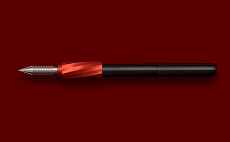 筆記具　金属つけペン ペン軸 ツインズスパイラル A（ペン先2本付き 0.5mm、0.8mm）
