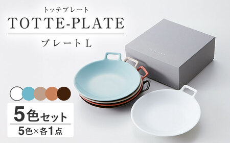 【美濃焼】 miyama. TOTTE-PLATE (トッテプレート) プレートL 5色組 瑞浪市 / ミヤマプランニング 食器 皿 [AZCM075]