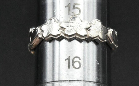 シルバーリング さくら 大 瑞浪市 / ATP シルバー アクセサリー ハンドメイド [AZAH006]