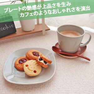 【美濃焼】 プレーリー グレー プレートS 4枚セット 瑞浪市 / JS企画 小田陶器 セット 食器 プレート 皿 小皿 [AZAZ262]