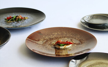 【美濃焼】 テラグラーズ ディナープレート インディゴ 1客 瑞浪市 / アワサカ 食器 皿 プレート [AZAD014]