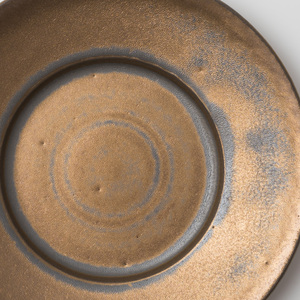 【美濃焼】 恩田陽子 リムプレート M 23.5cm ゴールド 瑞浪市 / JS企画 皿 プレート おしゃれ [AZAZ053]