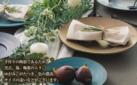 【美濃焼】 恩田陽子 リムプレート M 23.5cm グリーン 瑞浪市 / JS企画 皿 プレート おしゃれ [AZAZ052]