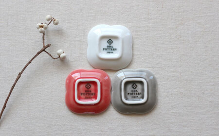 【美濃焼】 結 箸置き皿 墨 4枚セット 瑞浪市 / JS企画 / 小田陶器 食器 プレート 皿 カトラリーレスト 黒[AZAZ293]