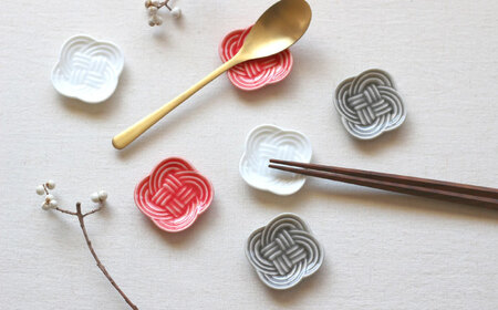 【美濃焼】 結 箸置き皿 墨 4枚セット 瑞浪市 / JS企画 / 小田陶器 食器 プレート 皿 カトラリーレスト 黒[AZAZ293]