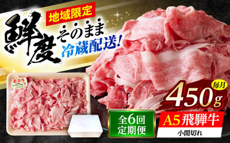 【6回定期便】 ※冷蔵配送/地域限定※ 飛騨牛 小間切 450g 瑞浪市 / きなぁた瑞浪 和牛 国産 岐阜県産[AZCI069]