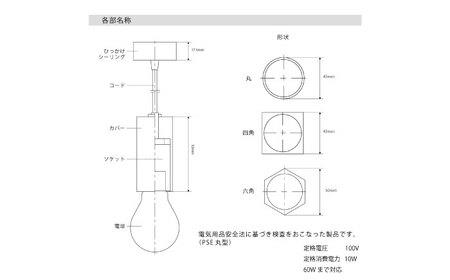 CTSH LIGHT. ペンダントライト＜CIRCLE クロム加工 E26＞ 瑞浪市 / ジオニック 照明器具 ソケット 鉄 シルバー [AZBQ084]