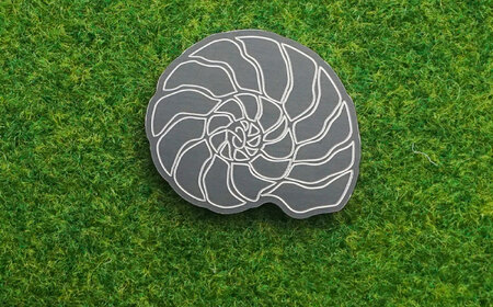 ボールマーカー AMMONITE(PAGANICA TOOLS) 瑞浪市 / ジオニック ゴルフ 化石 マーカー [AZBQ025]