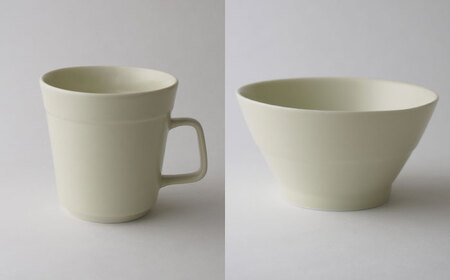 【美濃焼】　新生活のはじまりに miyama. スターターセット 3点 グレージュマット 瑞浪市 / ミヤマプランニング 食器 プレート マグ ボウル [AZCM026]