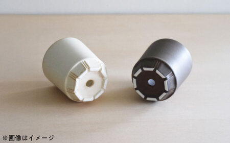 【美濃焼】 miyama. プラントポットL ブラウン 2個 / プランター 鉢 植木鉢 ガーデニング / 瑞浪市 / ミヤマプランニング [AZCM086]