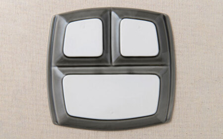 【美濃焼】 ランチプレート titto 角 藍色×墨色×オリーブ 各1枚セット 瑞浪市 / JS企画 / 小田陶器 食器 スクエアプレート 仕切り皿 おしゃれ [AZAZ003]