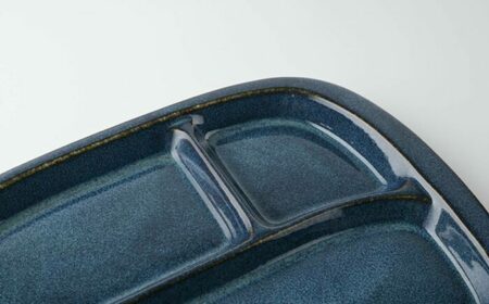 【美濃焼】 北欧ブルー ランチプレート 2点セット 35193655 瑞浪市 / やまに 食器 皿 陶磁器 [AZCR010]