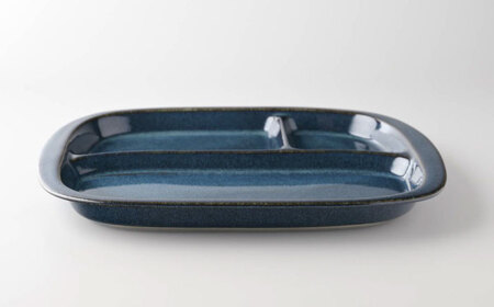 【美濃焼】 北欧ブルー ランチプレート 2点セット 35193655 瑞浪市 / やまに 食器 皿 陶磁器 [AZCR010]