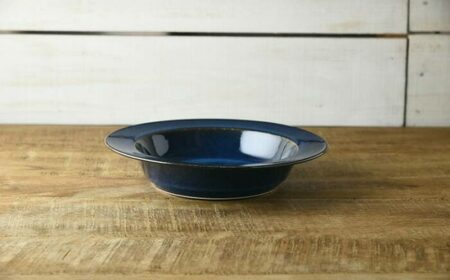 【美濃焼】 北欧ブルー 23cm カレー・パスタ皿 1点 35190188 瑞浪市 / やまに 食器 皿 陶磁器 [AZCR013]