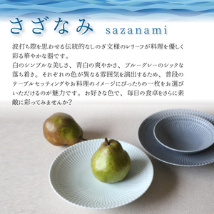 【美濃焼】 さざなみ 24丸皿 ホワイト 2枚セット 瑞浪市 / 小田陶器 JS企画 皿 お皿 プレート 食器 [AZAZ067]