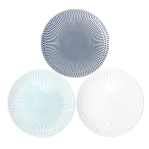 【美濃焼】 さざなみ 20丸皿 ホワイト 2枚セット 瑞浪市 / 小田陶器 JS企画 皿 お皿 プレート 食器 [AZAZ064]