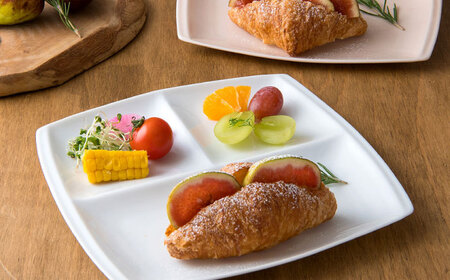 【美濃焼】 ランチプレート titto 角 白 2枚セット / 瑞浪市 / JS企画 / 小田陶器 食器 仕切り皿 おしゃれ [AZAZ005]