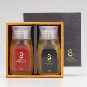 早春の初搾りとクロガネモチ(はちみつ)各300g_調味料 はちみつ  ハチミツ 蜂蜜_【1419382】