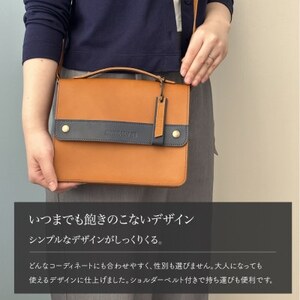 本革裁縫セット　ナチュラルリーフ103【キャメル×ネイビー】_雑貨     装飾品・工芸品  鞄・バッグ かばん カバン_【1486463】