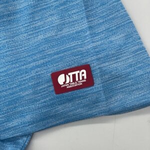 JTTA公認　卓球ユニフォーム【男女兼用(ドライ):Sサイズ】うさぎ　ブルー_装飾品・工芸品  洋服 _【1514427】