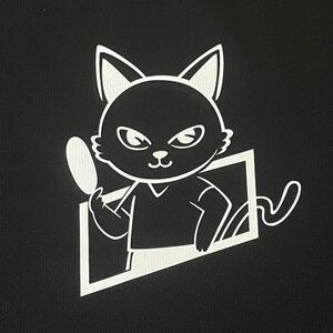 JTTA公認　卓球ユニフォーム【男女兼用(ドライ):Lサイズ】ねこ　ブラック_装飾品・工芸品  洋服 _【1514434】