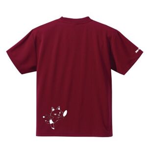 JTTA公認　卓球ユニフォーム【男女兼用(ドライ):Mサイズ】ねこ　バーガンディー_装飾品・工芸品  洋服 _【1514443】