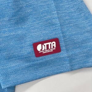 JTTA公認 卓球ユニフォーム【男女兼用(ドライ):XLサイズ】ねこ ブルー_装飾品・工芸品 洋服 _【1514955】